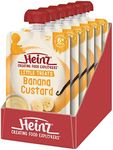 Heinz 6+ Months Banana Custard Heinz For Baby Heinz Little Treats Baby Food Pouch No Artificial Flavours, No Preservatives, No Added Colours 120g (pack of 6)