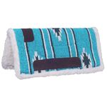 Tough 1 Miniature Sierra Saddle Pad, Southwestern Teal/Black/Cream, 19 x 19