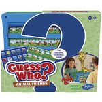 Guess Who? Animal Friends Board Game for Kids Ages 6+, Guess Who? Game with Animals, Includes 2 Double-Sided Animal Sheets (Amazon Exclusive)