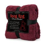 Snug Rug Special Edition Blankets Luxury Sherpa Fleece 127 x 178cm (50" x 70") Sofa Throw Blanket (Plum)