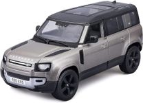 Bburago - 1/24 Scale Model Compatible with Land Rover Defender 110 Replica Miniature SUV 2022 (Green)