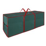 Vinsani® 7ft/9ft Christmas Xmas Tree Decoration Lights Presents Gift Zip Up Jumbo Sack Fabric Storage Bag Large Waterproof Décor Accesories Organiser (48 x 38 x 125 cm) - Green