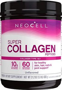 NeoCell Super Collagen Peptides, Grass-Fed Collagen Types 1 and 3, Unflavored, 21.2 Ounces (Package May Vary)