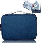 AKARAN Document Storage Organizer File Bag, Large Capacity Multilayers with Password Lock for Certificates,Laptop, Notebooks, Passport, Size(14.5×3.9×10.6 inch)