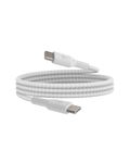 Belkin USB-C to USB-C Braided 3.3 Feet (1 Meter) Fast charging Type C Cable, for iPhone 15 Series and other USB-C Devices, Tough and Durable, 60W PD, USB-IF Certified - White