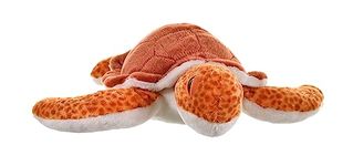 Wild Republic Loggerhead Sea Turtle Plush Soft Toy, Cuddlekins Cuddly Toys, Gifts for Kids 30 cm,Brown/Orange