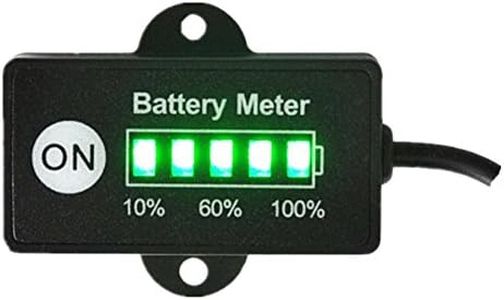 Best Gold Supplier 12V Battery Meter Lead-Acid Battery Indicator for Motorcycle Golf Carts Car Marine ATV with 5 Segments LED Indicator