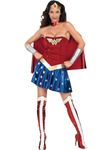 Rubie's 888439S000 WONDERWOMAN WONDER WOMAN DC Comics Adult Fancy Dress, Multicolour, 10-12