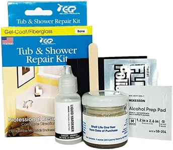 Gel-Coat Products 58-204 Tub and Shower Repair Kit, Bone