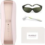 PLAVOGUE Laser Hair Removal for Men and Women, Safe at Home, Long-Lasting, Pink, Rechargeable, Ice-Cooling Touch, Bikini Mode, Unisex-Adults