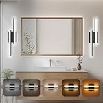 NOVELUX Bathroom Vanity Light 18 inch-Bathroom Light Fixtures,2700K/3000K/3500K/4000K/5000K/5cct Optional Vanity Lights for Bathroom,20W/ETL Certificated/2 Pack