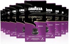 Lavazza, Espresso Maestro Intenso, 100 Aluminium Capsules Compatible with Nespresso Original Machines, Wood, Spice, & Cocoa Notes, Arabica & Robusta, Intensity 11/13, Medium Roasting, Zero CO2 Impact