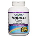 Natural Factors - Stress-Relax Suntheanine L-Theanine, 100mg, 120 Chewable Tablets