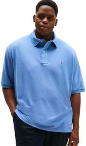 Tommy Hilfiger Men's Big-Tall Big and Tall Polo Shirt Ivy Shirt, -medium chambray, TL- L