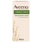 Aveeno Moisturising Cream (1x 100ml), Nourishing Body Lotion with Hydrating Colloidal Oatmeal, Full Body Moisturiser for Dry and Sensitive Skin, Suitable For Adults & Babies From 3 Months