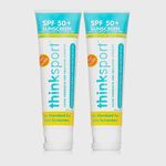 Thinksport Kid's Safe Sunscreen SPF 50+, 3 Fl oz (Pack of 2 units)