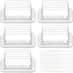 100 Sets Suspension File Tabs and Inserts for Quick Identification of Hanging Files lear Plastic Tab with Repositionable Label Insert Includes 50 Tabs & 50 Inserts