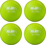 SHOP PLAY 9 Fastpitch Set of 4 Weighted Plyo Balls for Hitting - Heavy Soft Pilates & Medicine Ball Weighted Mini Ball - Ideal for Softball & Baseball