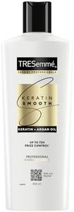 TRESemmé Keratin Smooth Anti Frizz Conditioner 335ml | 72H Frizz Control with Keratin Protein & Argan Oil | Paraben Free Hair Conditioner for Dry Frizzy Hair