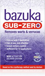 Bazuka Sub-Zero Wart & Verruca Removal Freezing Device, 50ml