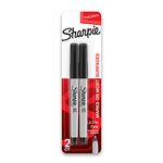 Sharpie Permanent Markers, Ultra Fine Point, Black, 2 Markers(37161)