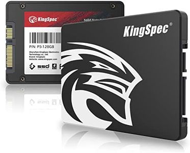 Kingspec 128GB 2,5 "SATA SSD, SATA III 6Gb / s Unidad Interna de Estado sólido - Memoria Flash 3D NAND, para escritorios/computadoras portátiles/Todo en uno (P3,128GB)