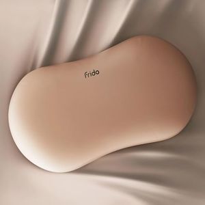 Frido Cuddle Pillow | Breathable & Ultra-Soft Memory Foam | Sleeping Support for Adults | Best Hugging Pillow for Side Sleepers & Travel | Anti-Frizz & Skin-Friendly – Mocha Brown