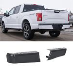 PARTSBUD Compatible with 2015-2020 Ford F150 Rear Bumper Cover of Steel Driver and Passenger Side FL3Z17906CPTM (without Sensor Hole, Primed (Paint to Match))