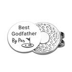 Godfather Gifts from Godson Godfather Proposal Gifts Christmas Stocking Stuffers for Adults Confirmation Gifts for Godfather Birthday Baptism Godfather Gifts for Fathers Day Golf Ball Marker Hat Clip