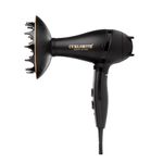 Curlsmith Defrizzion Travel Edition Dryer | Hair Dryer with XL Diffuser for Curly, Wavy & Coily Hair | Compact Foldable Travel Hairdryer with Dual Voltage | Hairdryer with Diffuser for Women