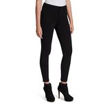 Jessica Simpson Women's Kiss Me Mr Jean Pants, Black Ponte, 25 Regular