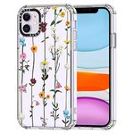 MOSNOVO Case for iPhone 11 - Clear Slim Shockproof TPU+PC, [ 6.6 ft Drop Protection/Anti Peel Off ] - Wildflowers