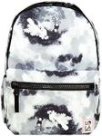 Lola California Star Medium Traditional Classic Backpack with Zipped Front Pocket and 2 Side Pockets, Vibe - Black