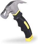 EFFICERE 8-oz. All-Purpose Stubby Hammer with Magnetic Nail Starter, Durable Alloy Steel Head and Fiberglass Handle | Perfect for General Household Projects, Garage, College Dormitory, Office and Shop