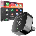 Zebronics 2-in-1 Wireless CarPlay Adapter, Converts Wired Android Auto & CarPlay to Wireless, USB-A with Type-C Cable, BT v5.4, Wi-Fi 6, Fast Boot, Plug & Play (DriveCast 03)
