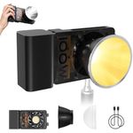 ZHIYUN CINEPEER CX100 100W LED Video Light with Built-in 4500mAh Battery,Bi-Color COB Continuous Output Lighting 2700K-6500K for Filmmaking/Live Streaming/Videography/Studio Photography