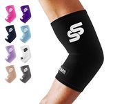 Sleeve Stars Elbow Compression Sleeve for Women & Men, Elbow Support for Pain Relief & Arthritis, Tennis Elbow Sleeve Tendonitis Brace, Arm Protector Wrap for Weightlifting, Golf & Sports (S-XXL)