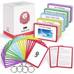 GAMENOTE Sight Words Flash Cards with Pictures & Sentences - 220 Dolch Big Word Reading Flash Card Sight Word Games for Kids Age 3-9 Preschool (Pre K), Kindergarten, 1st, 2nd, 3rd Grade