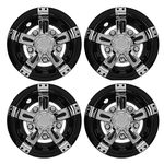 Golf Cart Hubcaps 8 Inch, Set of 4 Universal Golf Cart Wheel Covers Lightweight Wind Resistance Golf Cart Wheel Covers Hub Caps for Yamaha, for Club Car, for EZGO Club Car