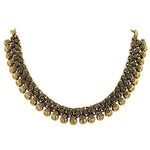 Sasitrends German Silver Antique Gold Brass Alloy Necklace for Women (Gold)