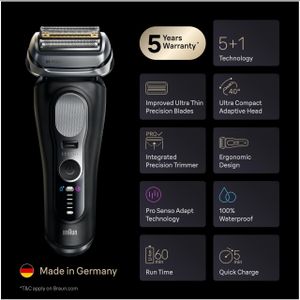 Braun Series 9 PRO+ Electric Shaver – Black