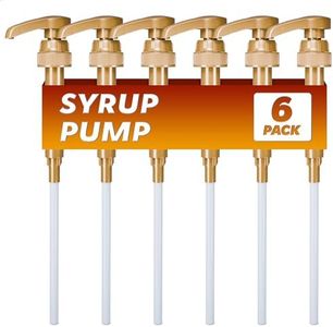 6pcs Coffee Syrup Pump - 750ml Skinny Syrup Pumps for Coffee Bar Coffee Creamer Pump for Syrup Bottle Coffee Syrup Pumps - Snow Cone Syrups Pumps for Coffee Syrup Bottle Torani Syrup Pump Dispenser