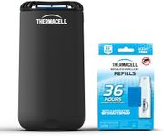 Thermacell Patio Shield Bundle - Mosquito Repeller + 36-Hour Refill Pack; Includes 4 Fuel Cartridges & 12 Repellent Mats for a Total of 48 Hours of Mosquito Repellent for Patio; Bug Spray Alternative