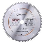 Tech Traders TCT Circular Wood Mitre Saw Blade - 255mm x 80T x 25.4mm Bore - Compatible with Evolution Rage Saws