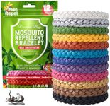Mosquito Repellent Bracelet 12 Pack, PestRepel Mosquito Bands - 300 Hours Insect Repellent Protection, Deet-Free, Natural Insect Repellent Bracelet for Adults & Kids