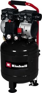 Einhell TE-AC 24 Silent Air Compressor | 24L, 750W, 240V, 8 Bar, 116 PSI, Oil-Free Service-Free Motor, Pressure Reducer, Safety Valve | Small Air Compressor For Workshops With