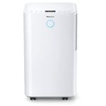 Pro Breeze 12L/Day Dehumidifier with Automatic Humidity Sensor & Display, 24 Hour Timer, Laundry Drying, Continuous Drainage (White, 12 Litres)