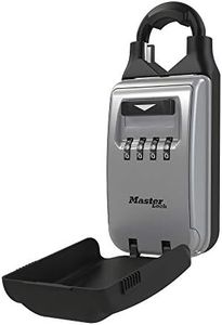 Master Lock 5420EC Set Your Own Combination Portable Lock Box with Adjustable Shackle, 6 Key Capacity Black