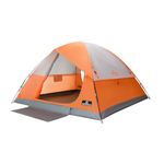 ASFANES 6-8 Person Dome Tents for Camping Outdoor Portable Tent with Camping Tarp, Waterproof Tent for Car Camping, Backpacking, Fishing, 10.8 X 9.8 X 5.9 FT, Orange