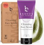 Exfoliating Face Wash & Exfoliating Face Scrub (2 in 1) - USA Made with Natural & Organic Ingredients Facial Scrub, Face Exfoliator Scrub, Exfoliating Scrub, Women and Men Face Wash, Exfoliant Visage